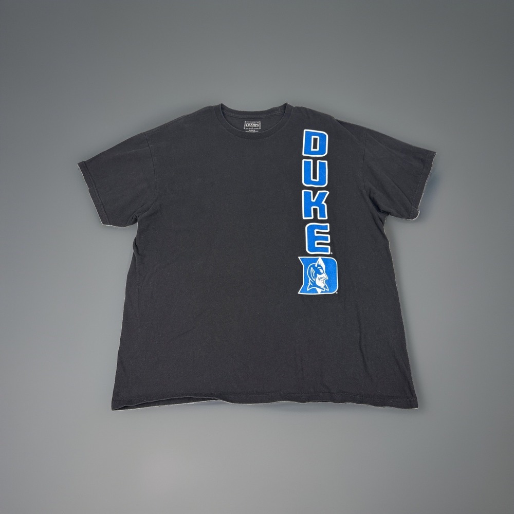 Champs XL Pro Duke University Blue Devil Black Shirt NCAA Back Decal Basketball